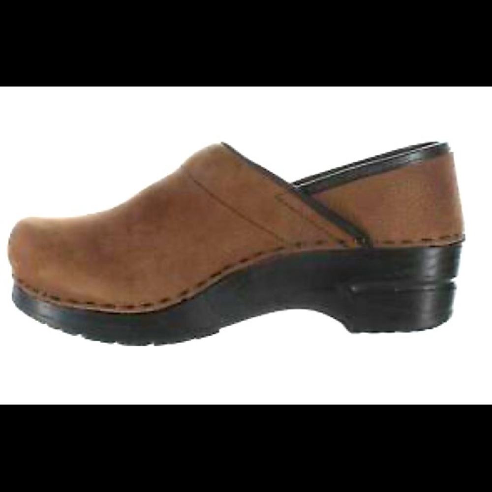 Bjorndals Unisex Brown/Black Leather Top Slip On Clogs Size 10 New with defect. - Picture 15 of 15